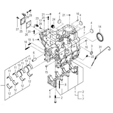 ENGINE (E3100G01) SXG19 (1728-097-100-20) spare parts